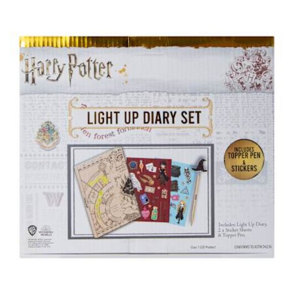 NWB Harry Potter Light-Up Journal Set - Picture 3 of 3